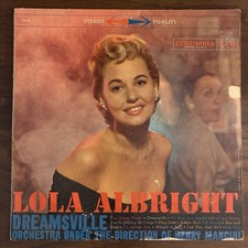 Lola Albright Dreamsville US 1959 COLUMBIA 6 Eye CL 1327 Jazz Vinyl picture