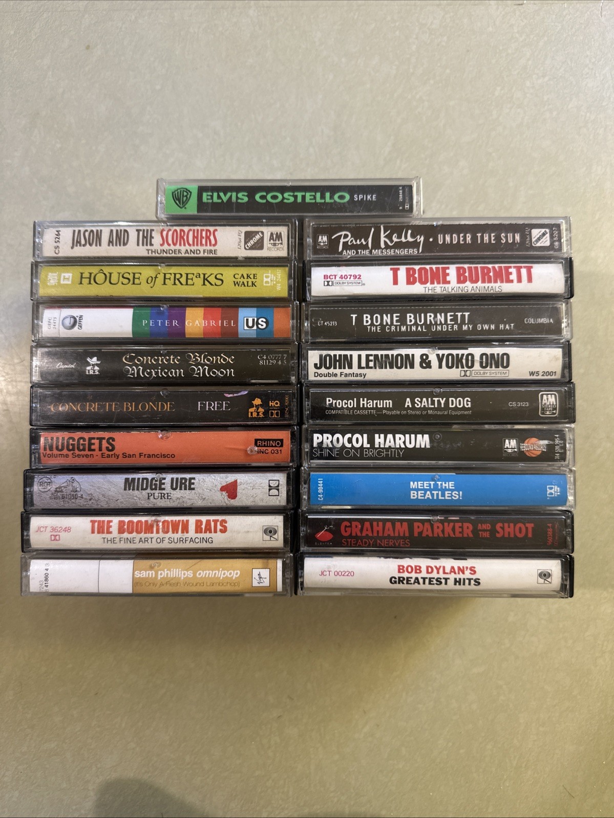 Vintage Cassette Tapes --19 Various Artists Mixed Lot