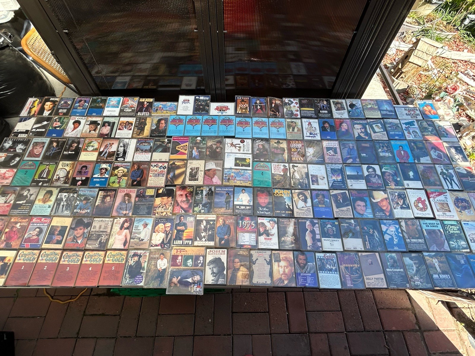 Lot of Over 200 Older Audio Cassettes of Mainly Country and Some Classical Music