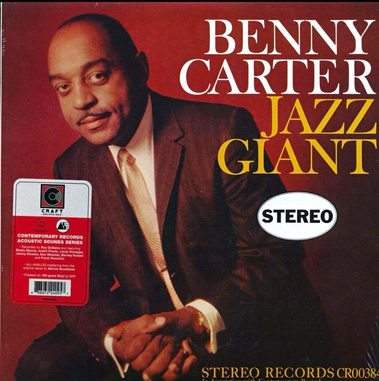 Benny Carter Jazz Giant 180g Vinyl LP Craft Recordings All-Analog NEW SEALED
