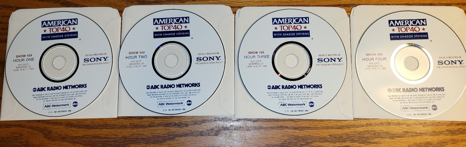 AMERICAN TOP 40, Set of 4 Radio Station CDs, Show #24, June 16-17