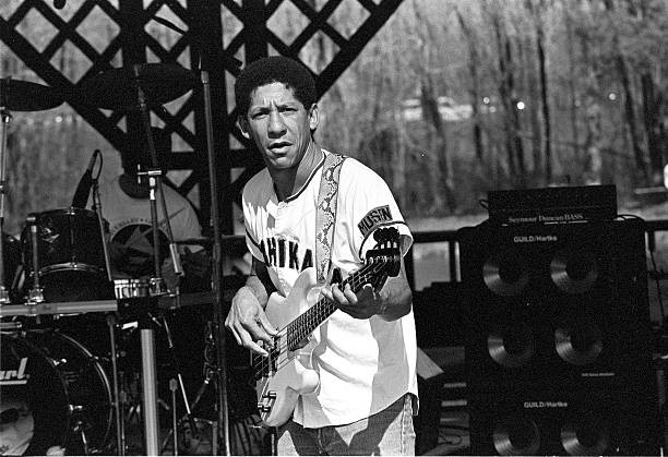 The bass guitarist playing with Robert Cray performing Old Photo