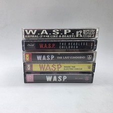 WASP Cassette Lot Vintage metal band The Headless Children Last Command  picture