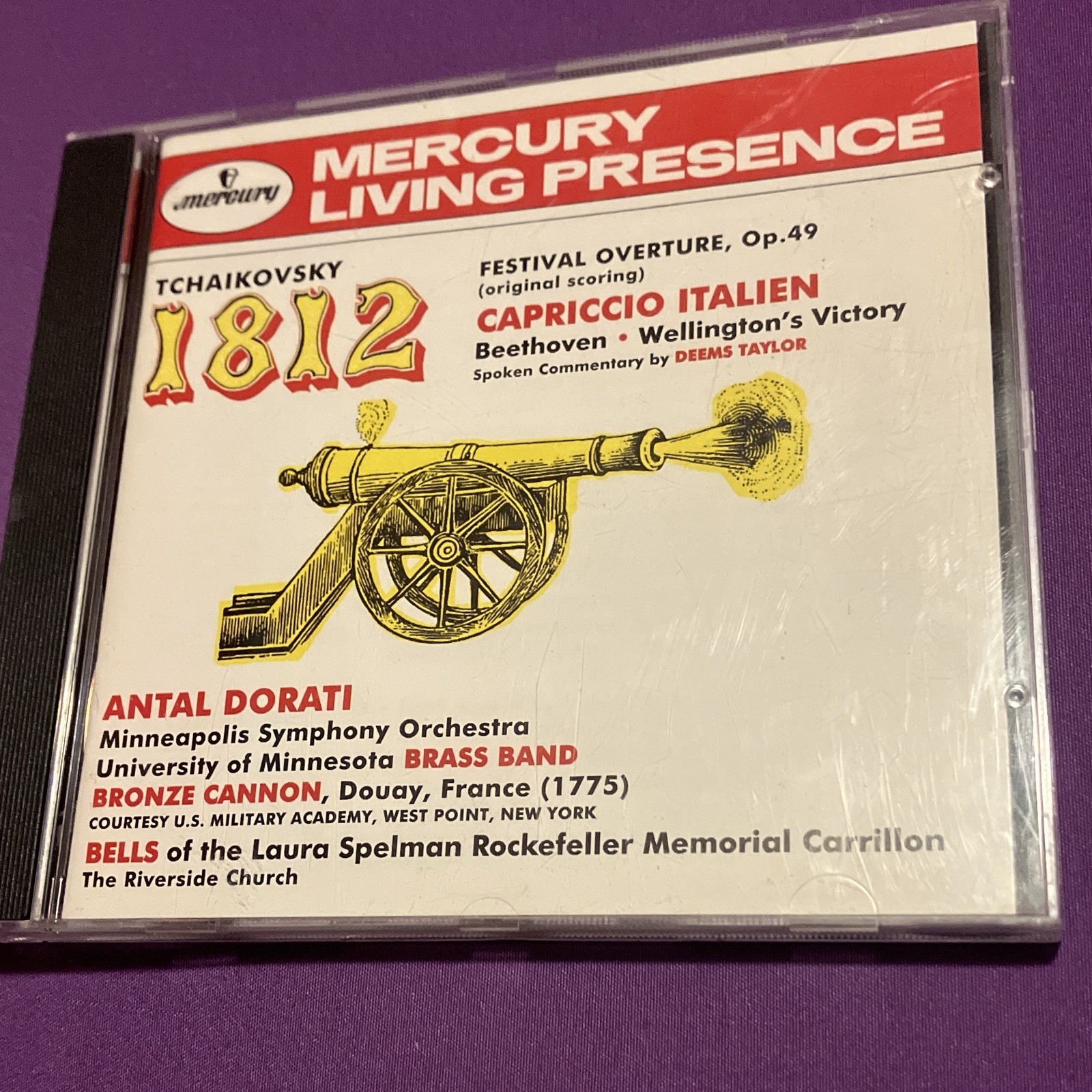 Mercury Living Presence Tchaikovsky 1812/Capriccio/Beethoven Dorati CD 1995