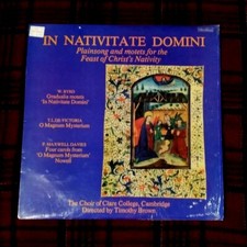 Quality Vinyl For Music Lovers  Title : In Nativitate Domini  Plainsong & motets picture