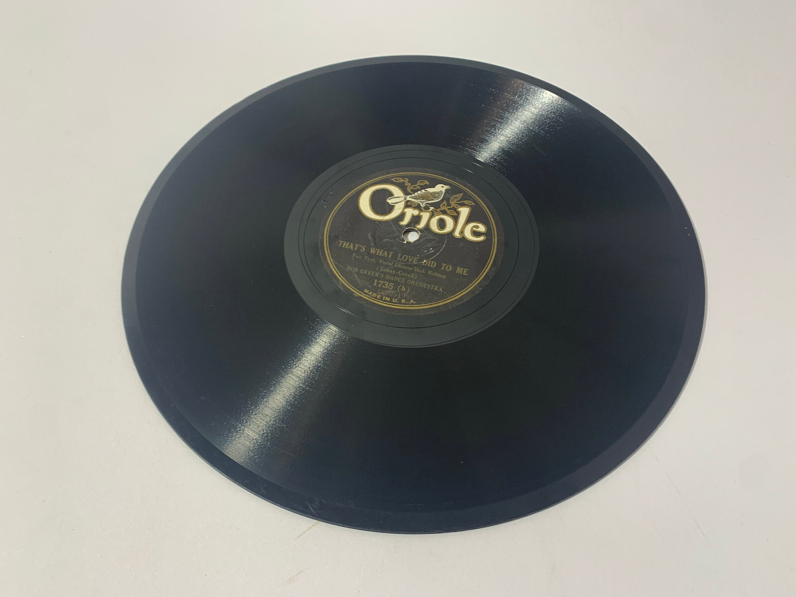 That's What Love Did to Me BOB GREEN'S Dance 78 RPM Pre-War Dance VG RARE