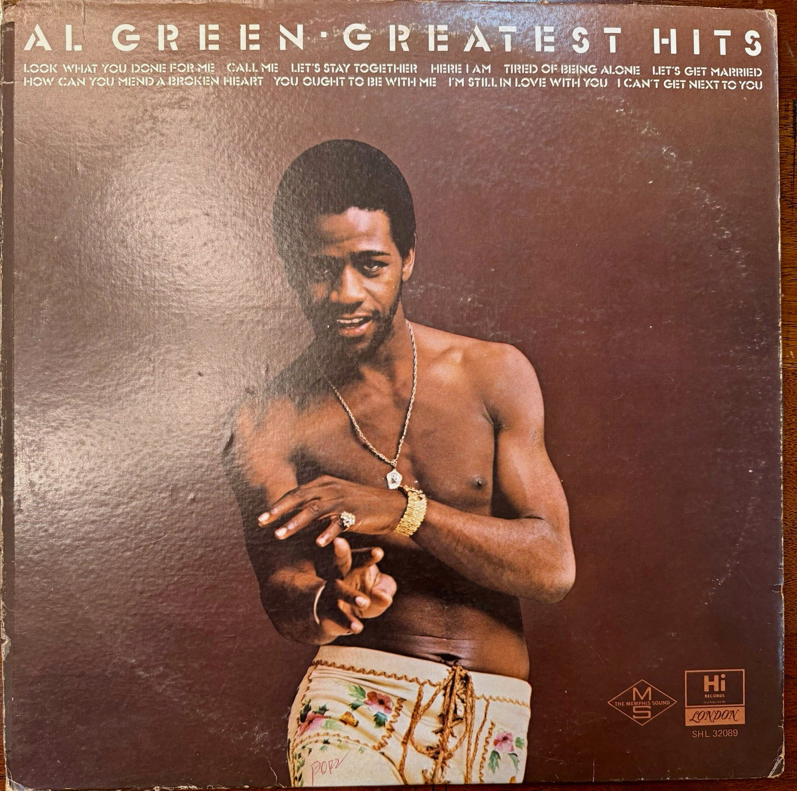 Al Green Greatest Hits Vinyl LP 1975 Hi Records SHL 32089 Soul