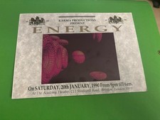 Vintage Rare Rave Flyer Energy Brixton London 1990 Karma Productions Collectable picture
