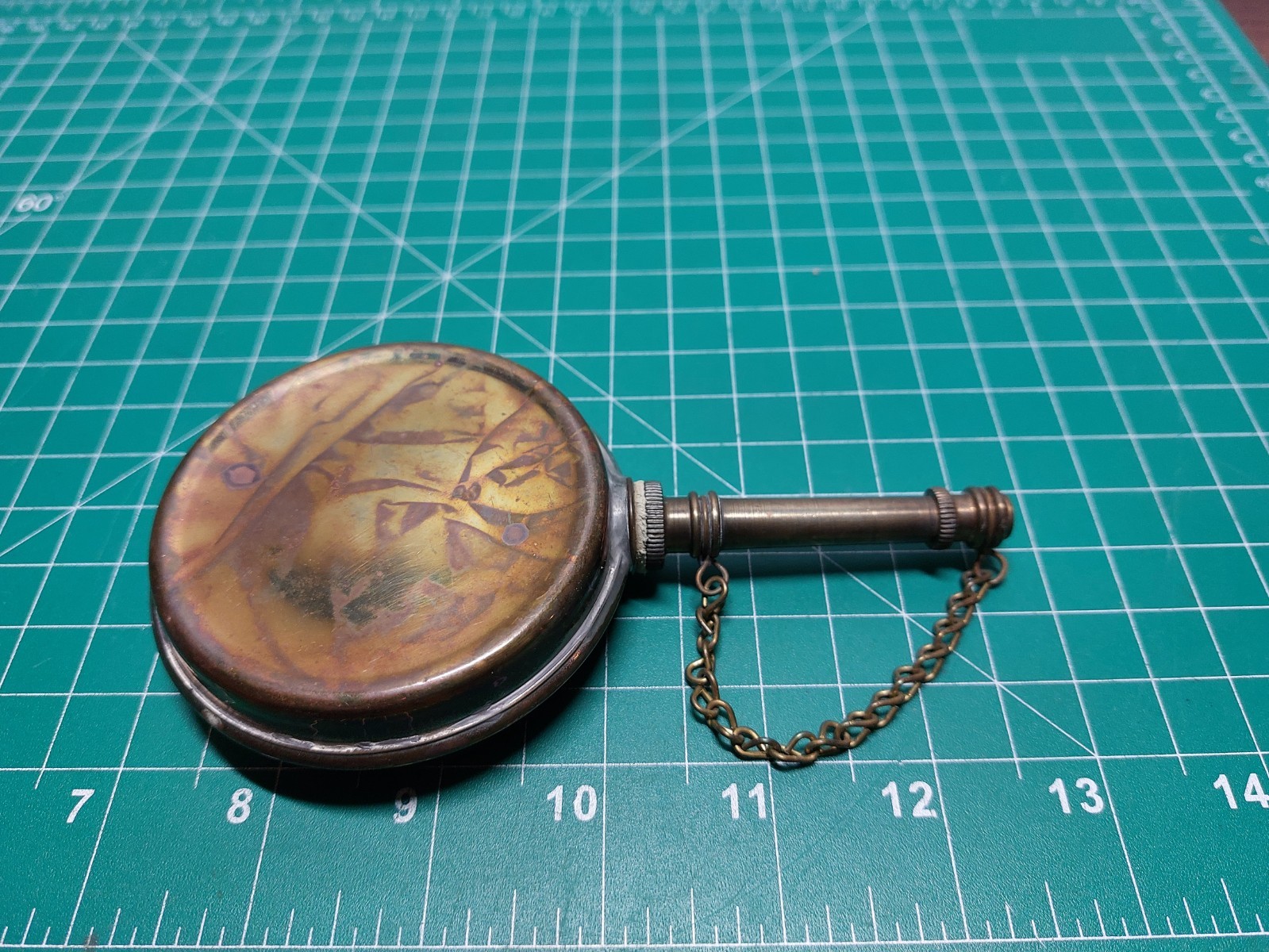 Vintage BANJO OILER US Army War Time 1911 Colt Pistol Brass Gas&Oil Can B C