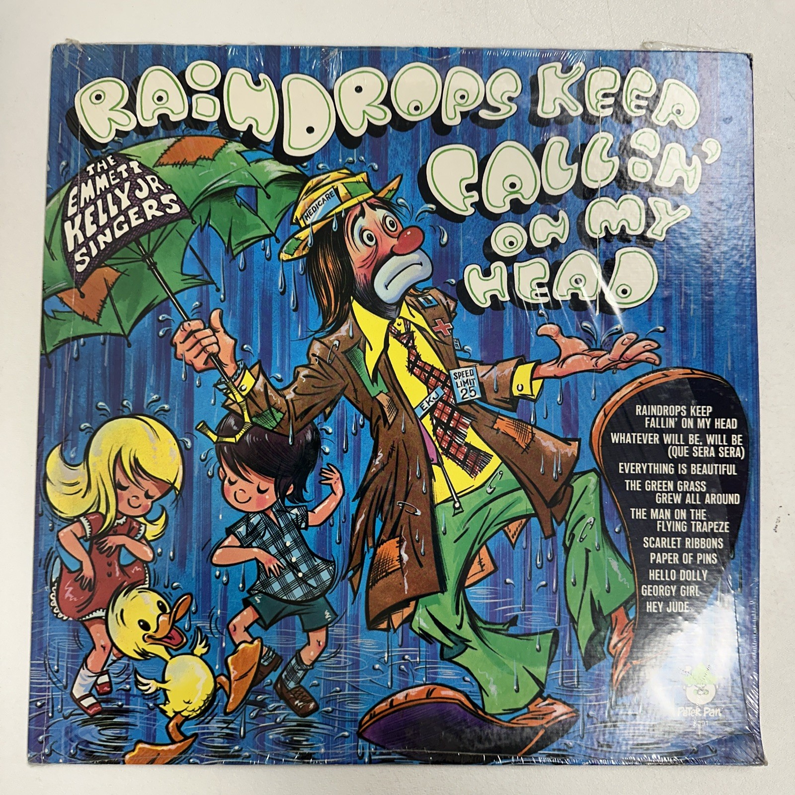 EMMETT KELLY JR SINGERS- Raindrops Keep Fallin' On My Head Vinyl 12