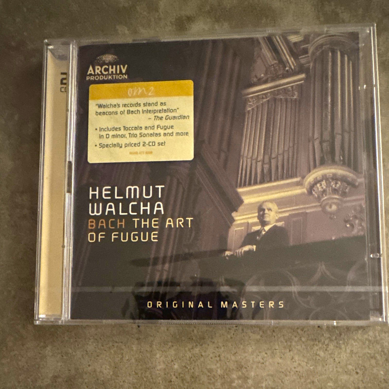 Archiv Produktion Helmut Walcha Bach The Art of Fugue 2CD Jewel 477 6498
