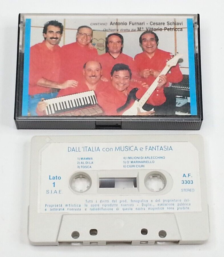 Antonio Furnari Cesare Schiavi Dall Italia Con Musica E Fantasia  Cassette Tape