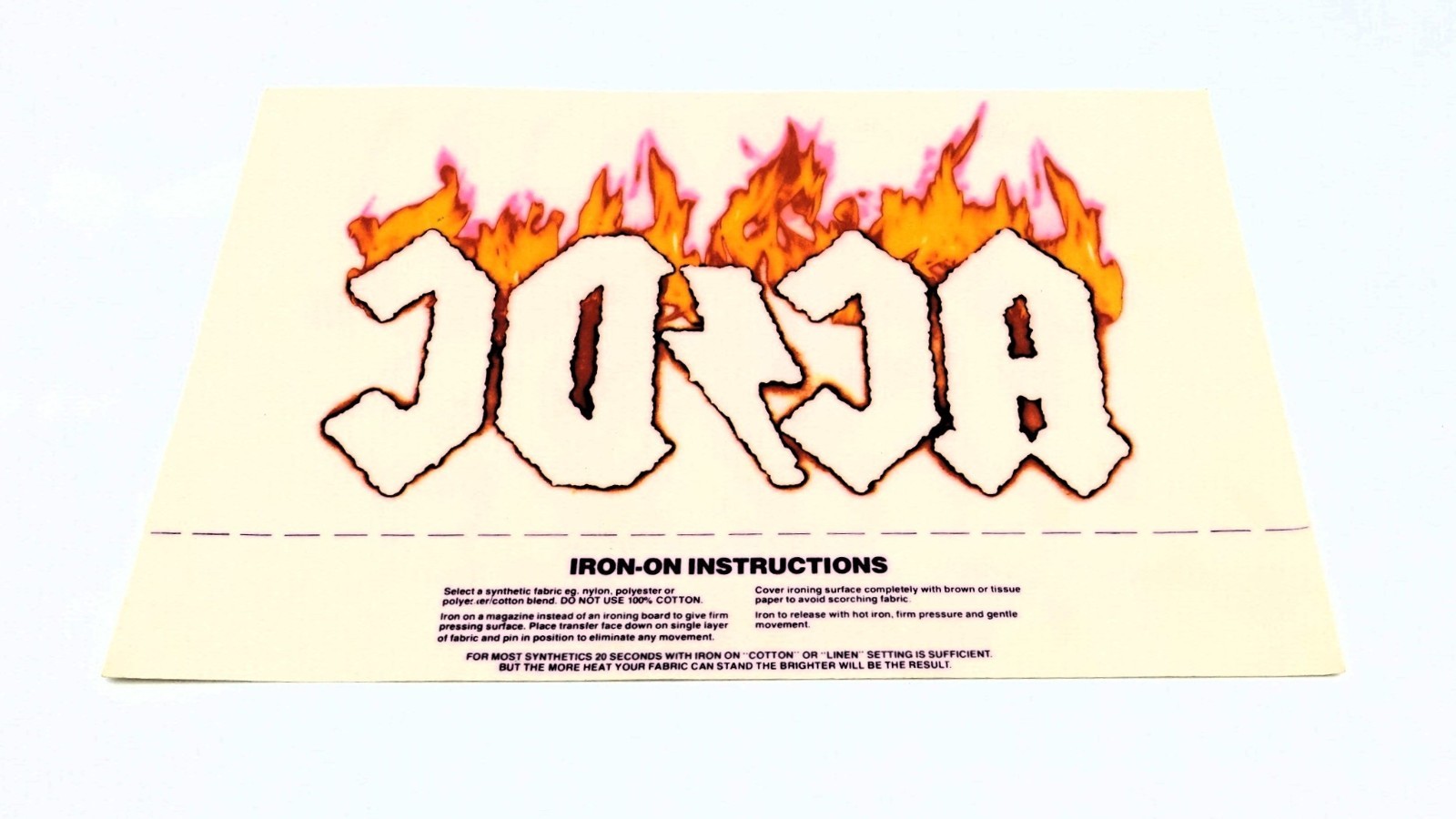 AC/DC Vol 1 Box Original RARE Iron-On Transfer From The AC/DC Vol 1 Box Set OOP