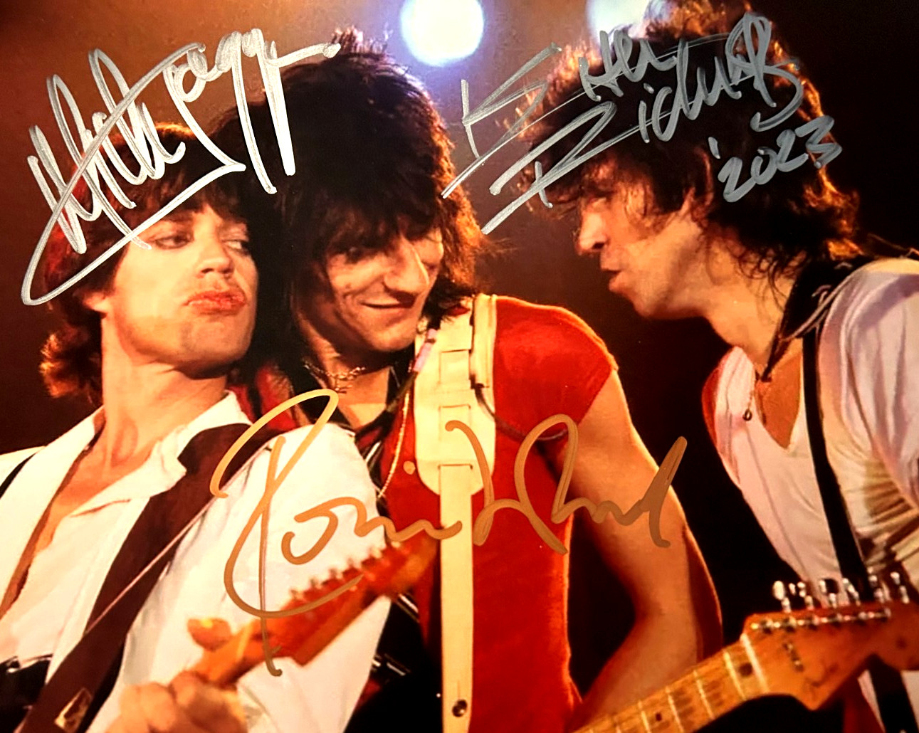 THE ROLLING STONES Signed 8x10