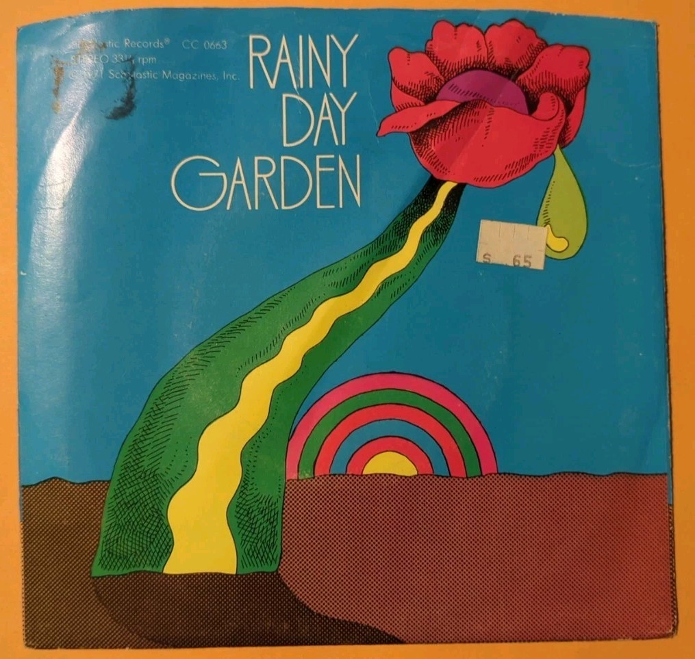 44th Street Portable Flower Factory: Rainy Day Garden Vinyl 33rpm, Scholastic 7”
