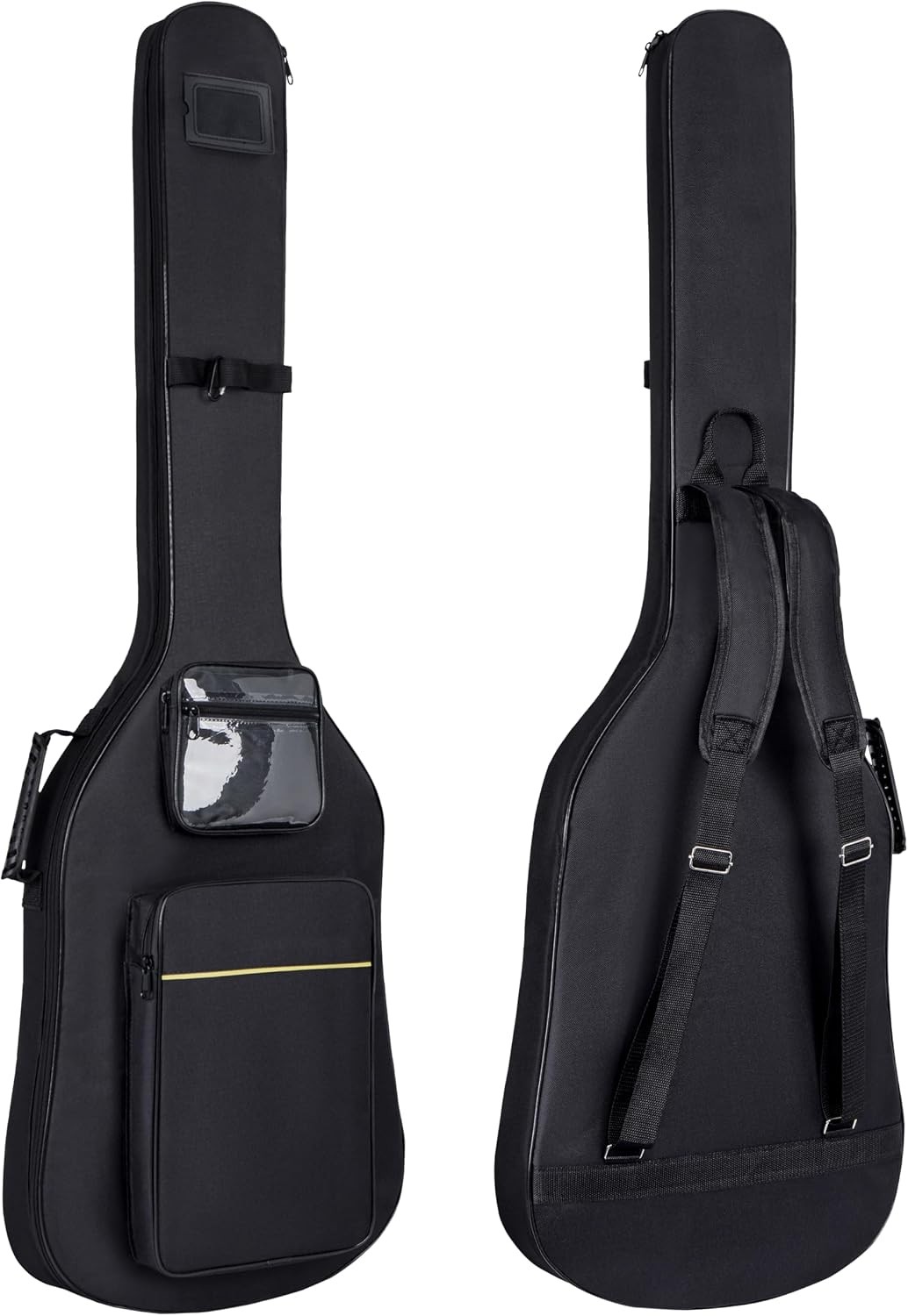 Bass Guitar Case,0.35 Thick Padding,600D Waterproof for Gigs Travel