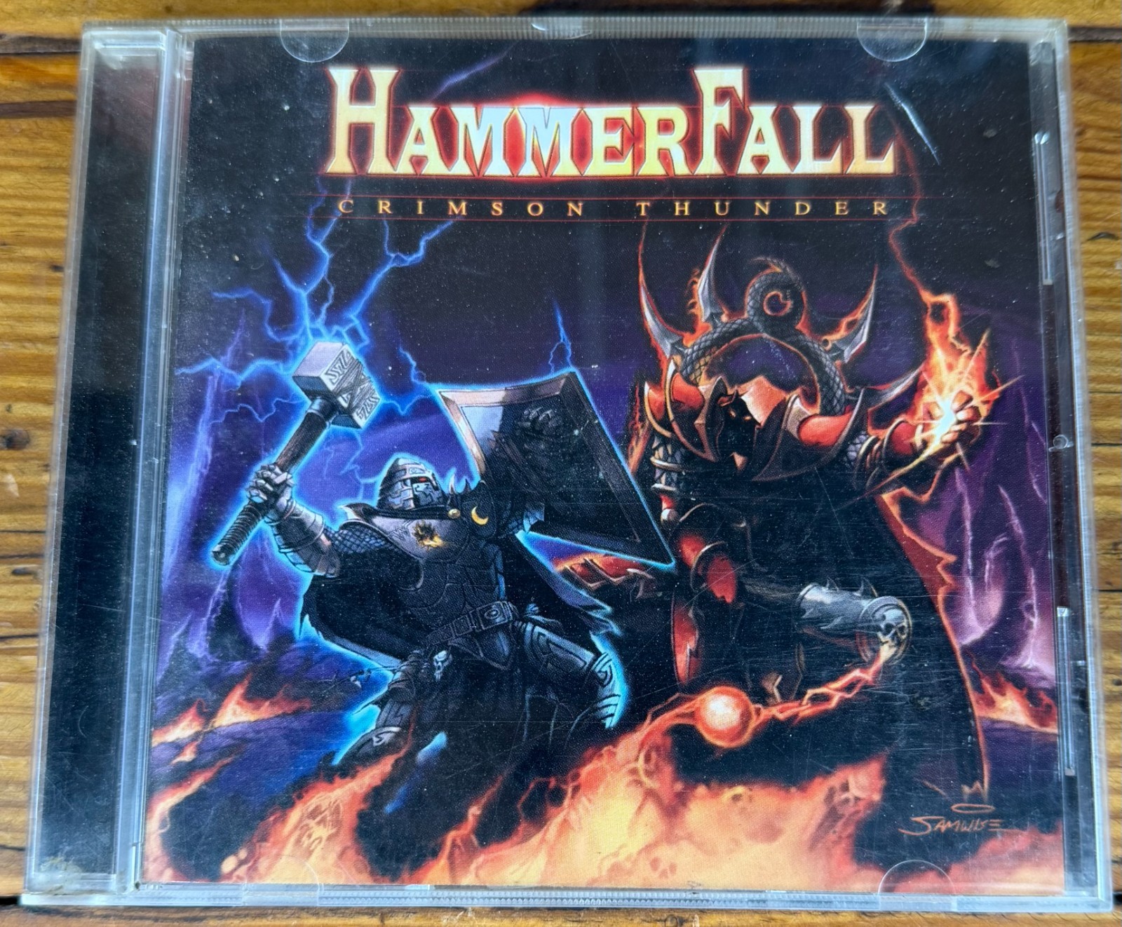 HammerFall Crimson Thunder CD 2002 Nuclear Blast NB 1031-2 Bonus Track Tested
