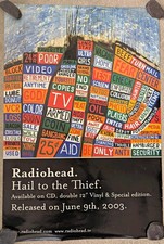 Radiohead Hail to The Thief Original UK Promo Release Poster 2003 20x30 picture