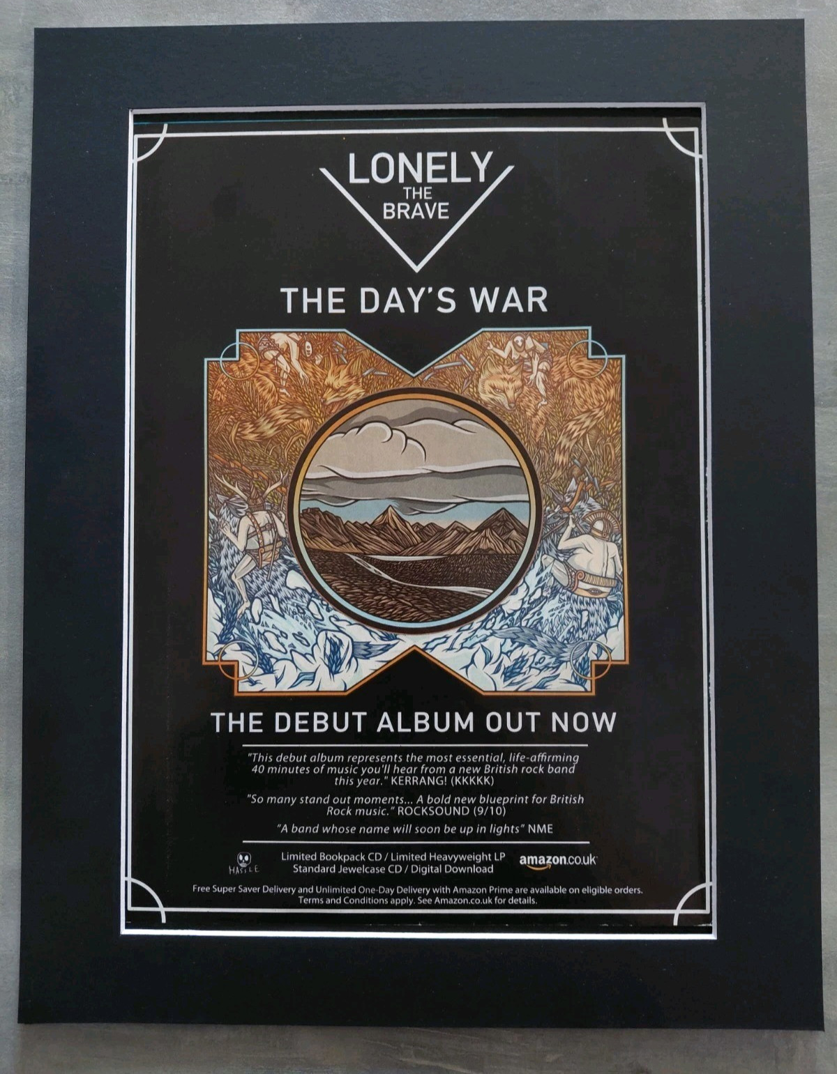 Lonely The Brave The Days War Promo Original Advert Mounted 14x11\