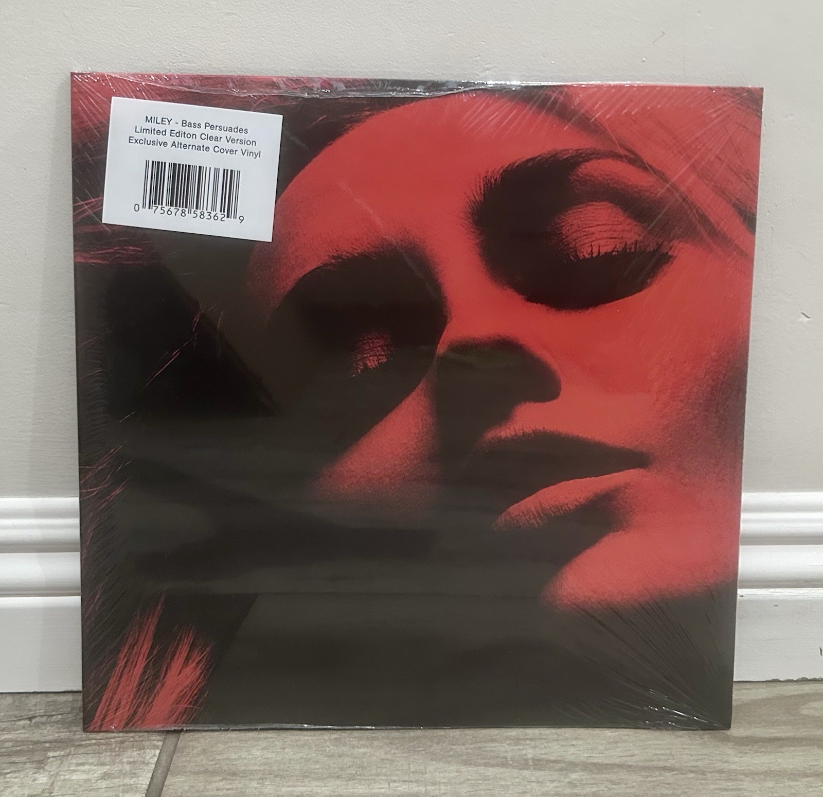 Miley Cyrus Bass Persuades Pop Up Exclusive Clear Alternate Cover Vinyl Record