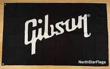 Gibson Guitar Logo 3x5 ft Flag Banner picture
