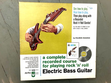 ELECTRIC BASS COURSE ROCK N ROLL   HOW TO PLAY  RECORD BOOK SET picture