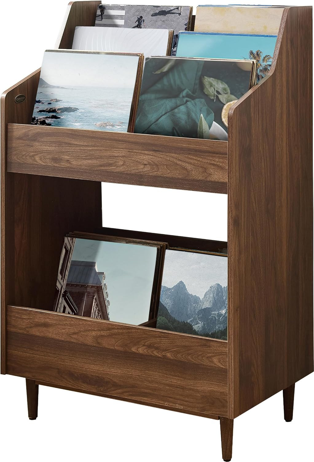 Crosley Furniture Liam Tiered Record Storage Stand