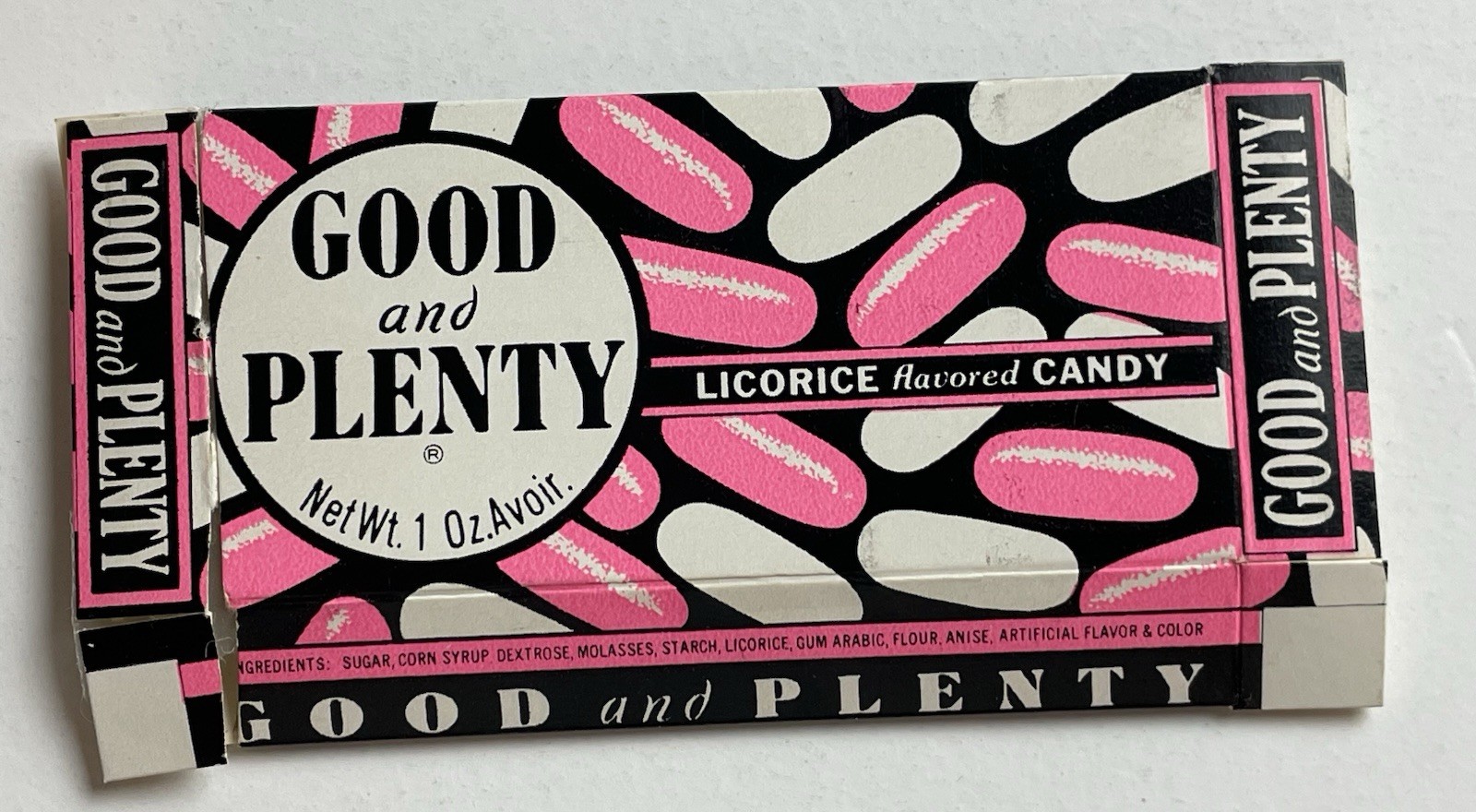 1970’s Good & Plenty Candy Box w Horner Harmonica Offer vintage