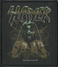 SLAYER gas mask 2004 WOVEN SEW ON PATCH official merchandise RARE no longer made picture
