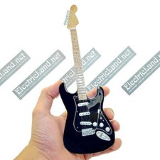Mini Guitar scale 1:4 DAVID GILMOUR black strat pink floyd miniature collectible picture