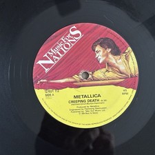 Metallica Creeping Death 12inch Vinyl Single MFN 12 KUT 112 UK Pressing 1984 VG+ picture