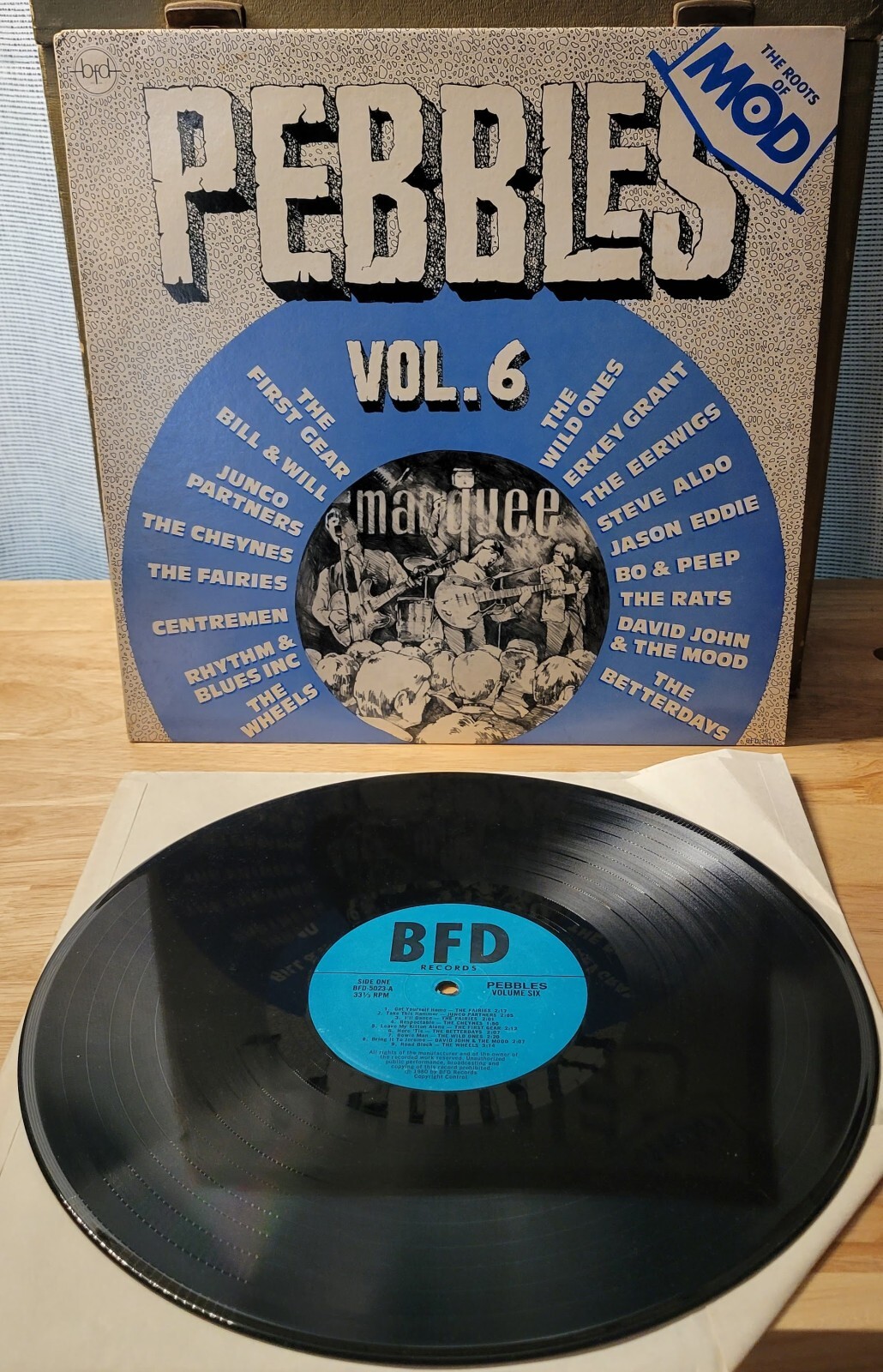 Various Artist The Fairies Pebbles Vol. 6 BFD Records MOD Garage Compilation LP