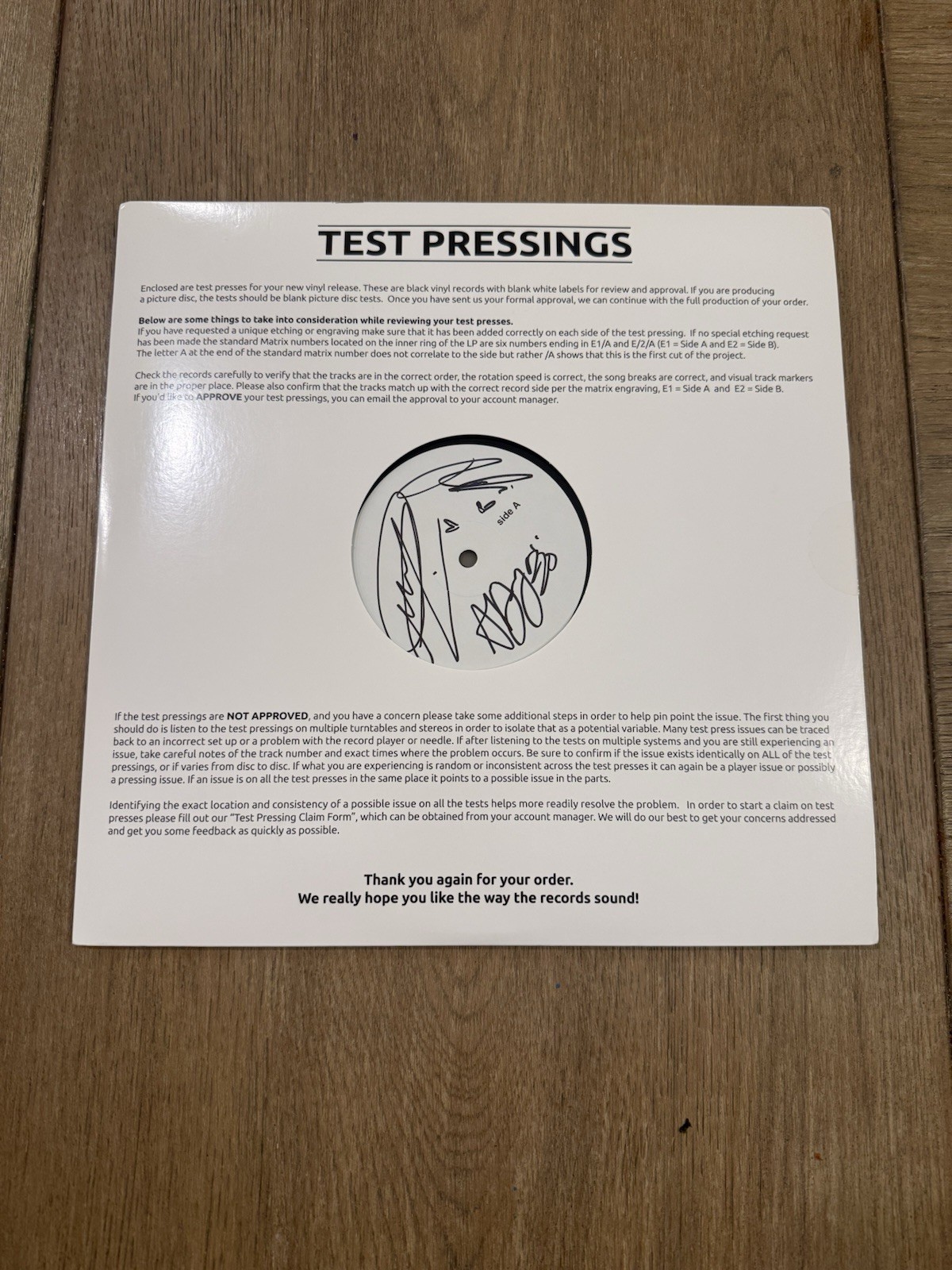 KPop Demon Hunters Signed Test Pressing Vinyl LP HUNTR/X Republic Rare