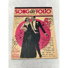 Song Hit Folio Magazine May 1935 Vintage Fred Astaire Ginger Rogers Song Lyrics picture