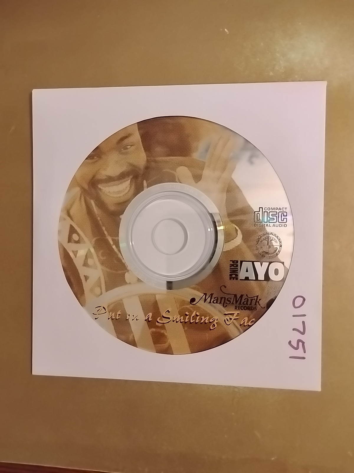 Put On A Smiling Face by Prince Ayo CD, 1996  Pre-owned Disc Only 