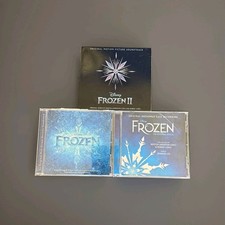 Set Of 3: Disney Frozen I, II & Broadway Musical Soundtrack CDs [VG] picture