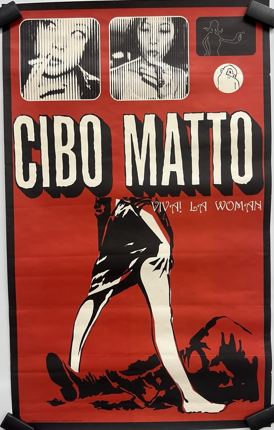 Cibo Matto Viva La Woman 1996 Warner Bros Promotional Poster Vintage