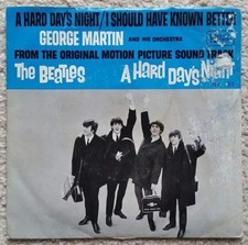 Beatles BLUE United Artists Picture Sleeve/45 A Hard Day's Night Very RARE  picture