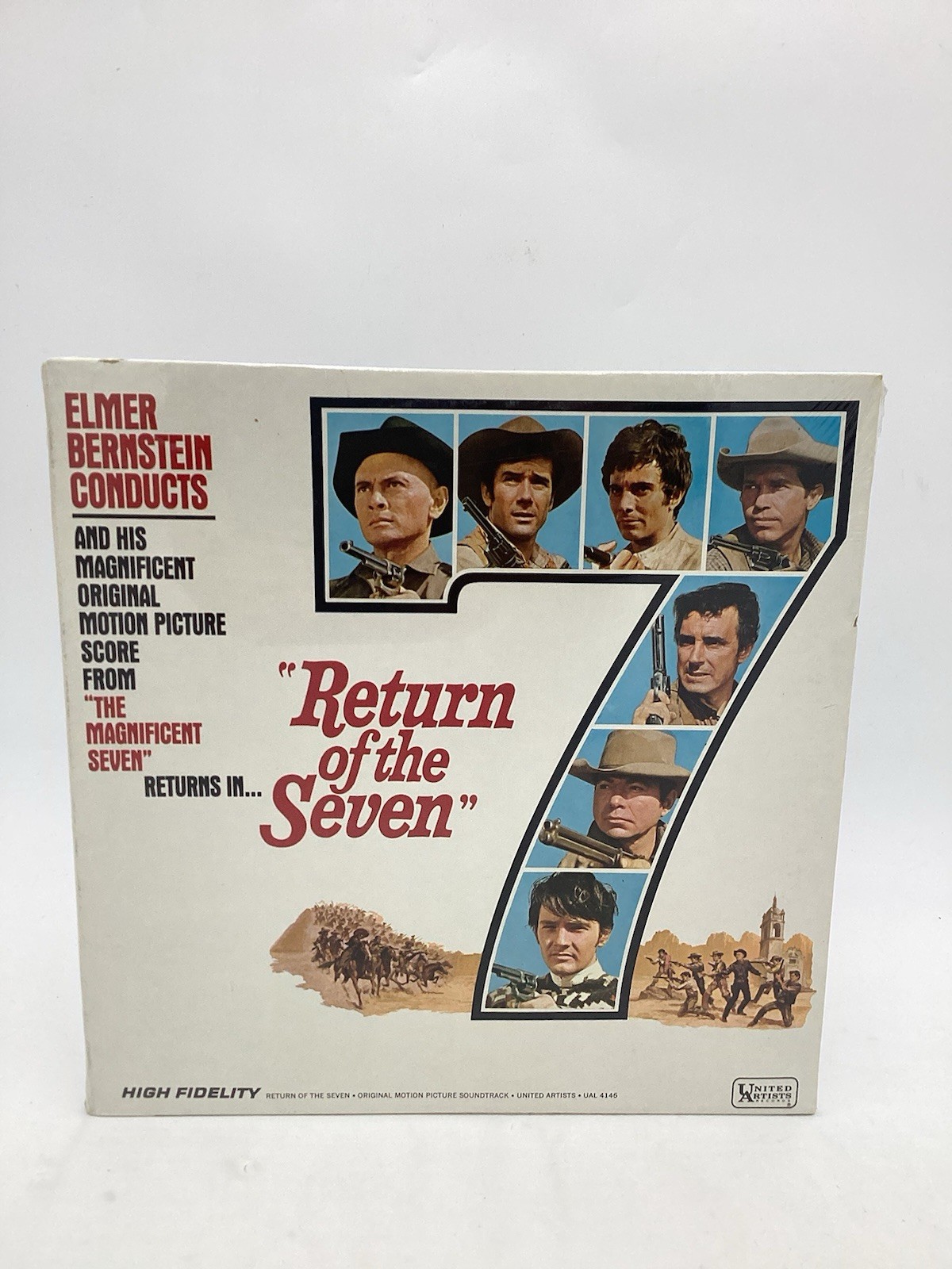 (SEALED) OST: RETURN OF THE SEVEN (1966 UNITED ARTISTS MONO LP) ELMER BERNSTEIN