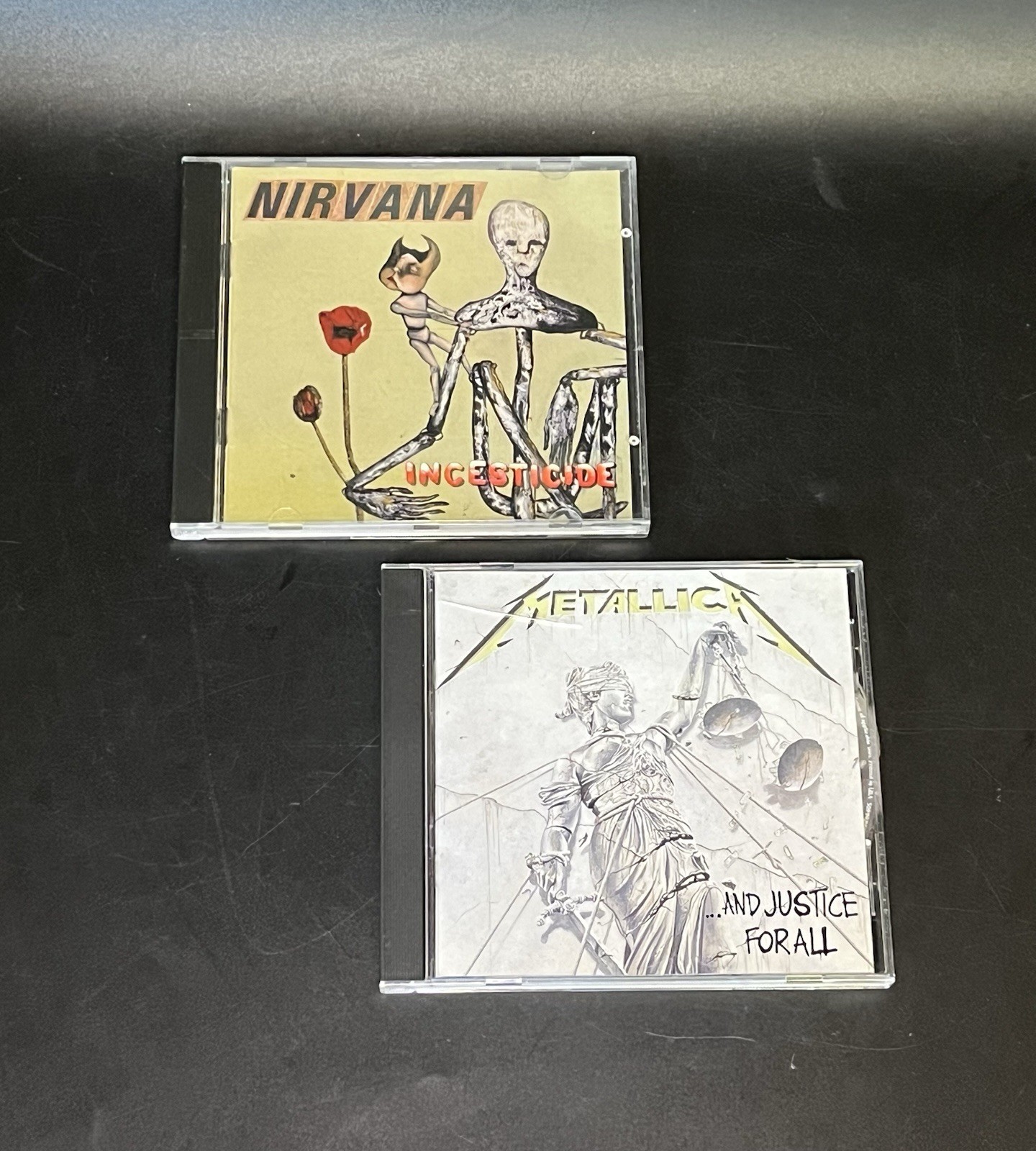 Metallica & Nirvana In Utero & Incesticide Vintage Grunge Rock Music Lot Of 2 Cd