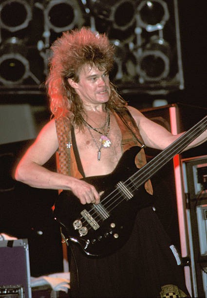 Bass guitarist Tony Franklin at a live concert with Blue Murder Pr- Old Photo