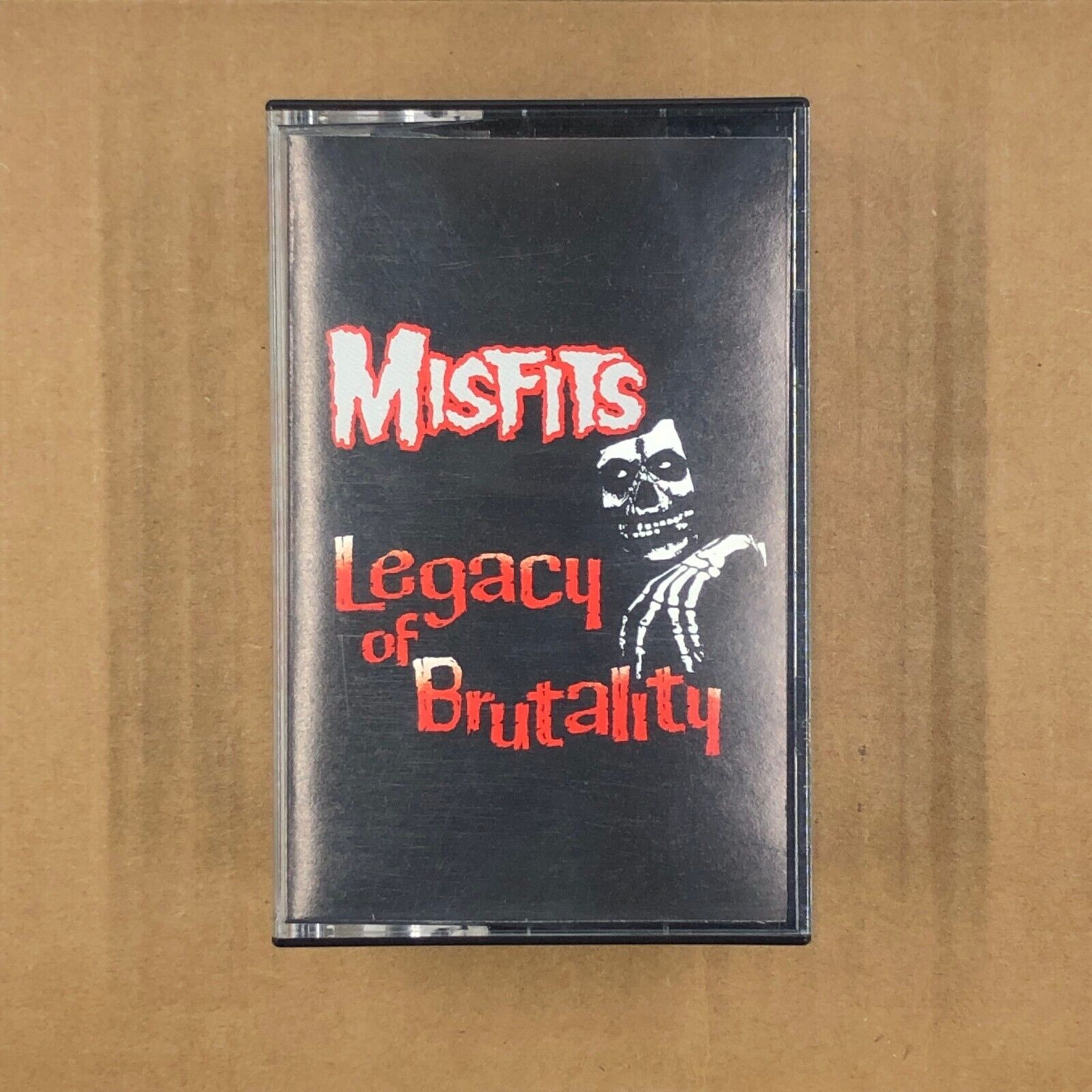 MISFITS Cassette Tape LEGACY OF BRUTALITY Rock Punk 1985 TEXTURED SHELL VTG Rare