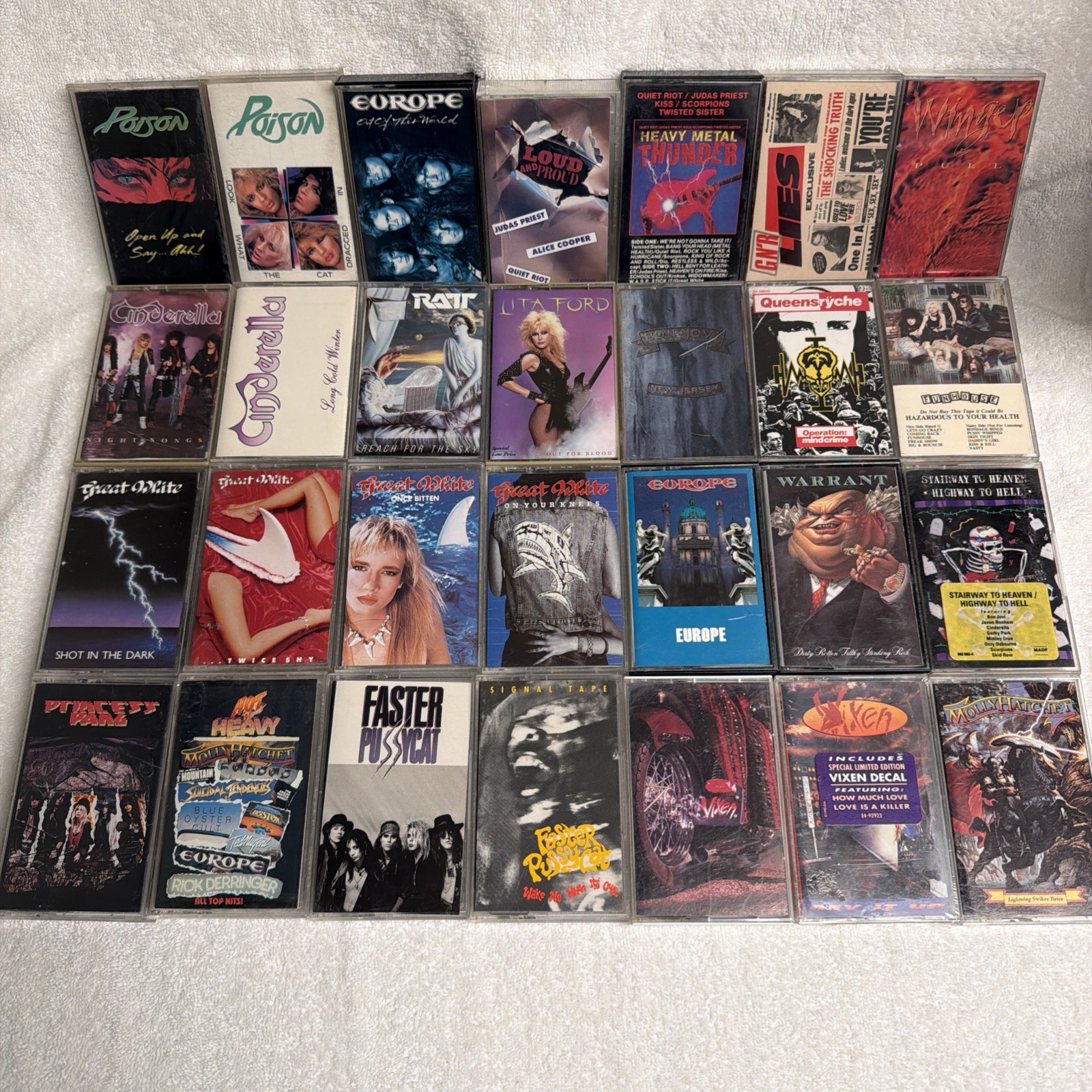 Rock Metal Misc Cassette Collection Lot Of 28