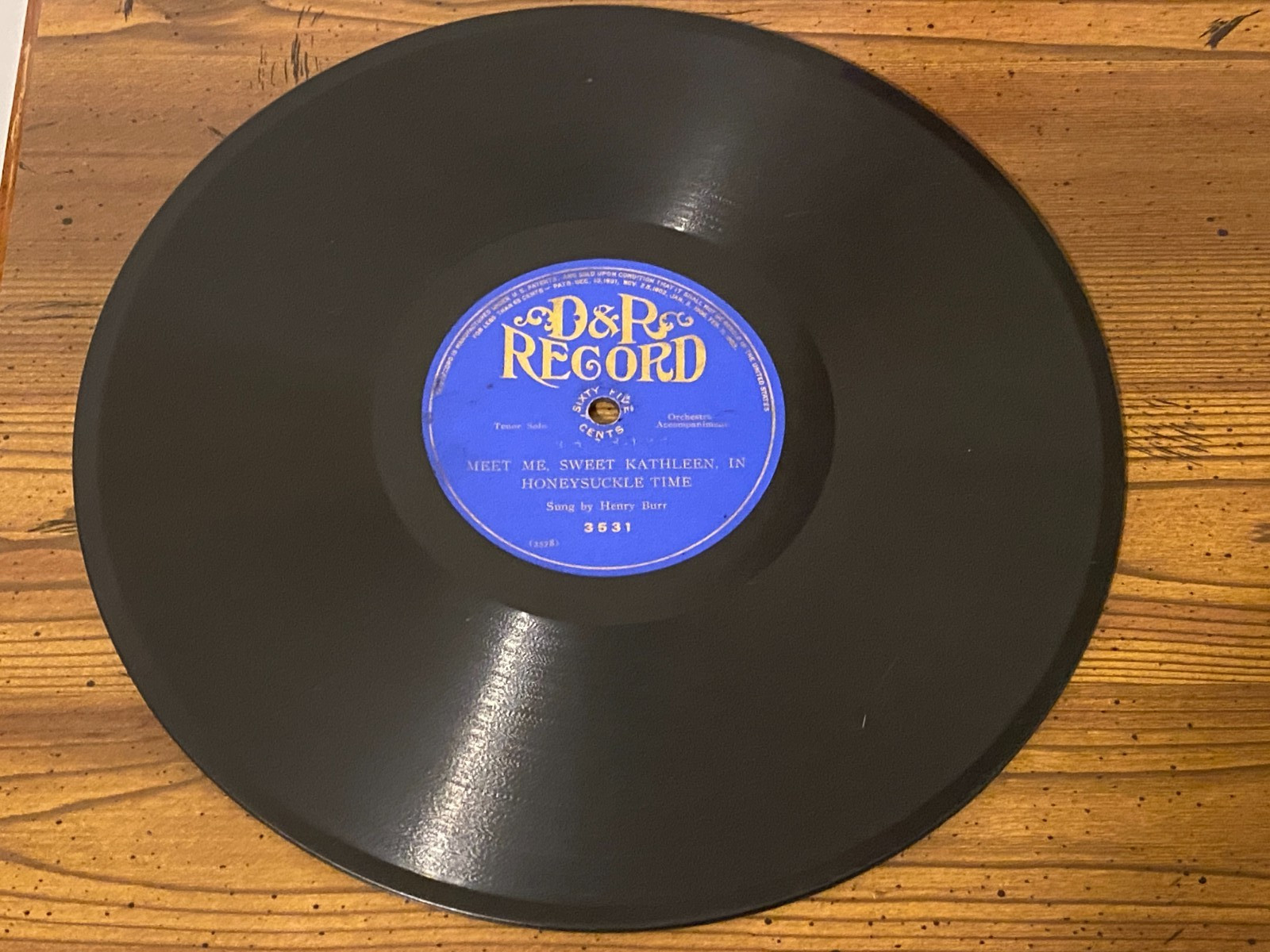 [ANTIQUE][ANOMALY] D&R Record 3531 – Frank C. Stanley / Henry Burr – Sweet Louis