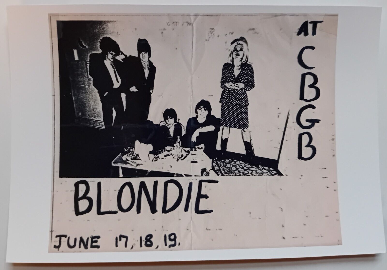 BLONDIE At CBGB June 17, 18, 19 Promotional Poster Postcard Size A6 #3