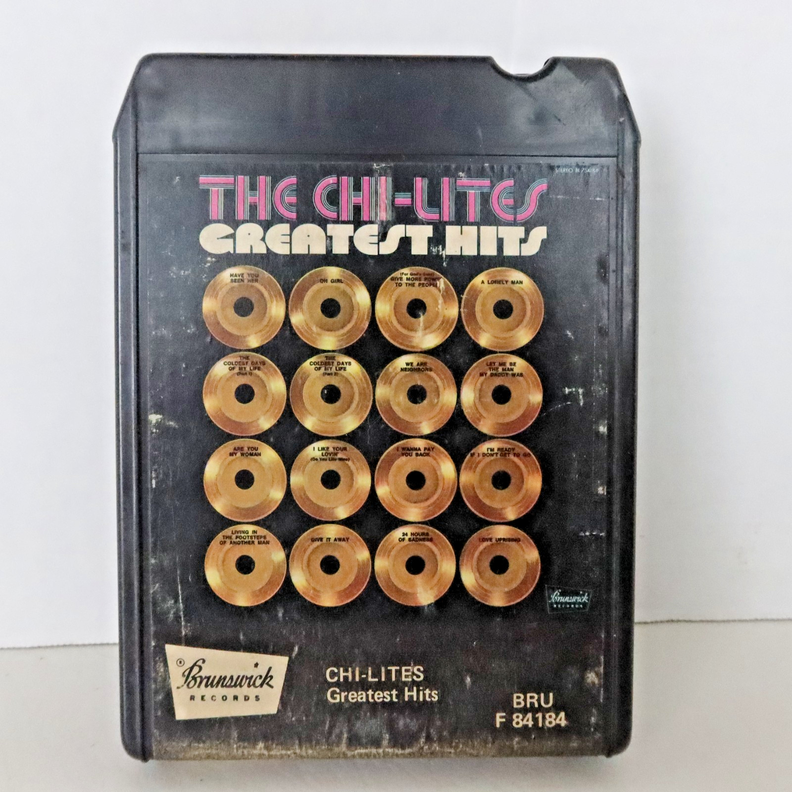 8 Track-Chi-Lites Greatest Hits-ORIGINAL 1972 Tape Untested Vintage Music