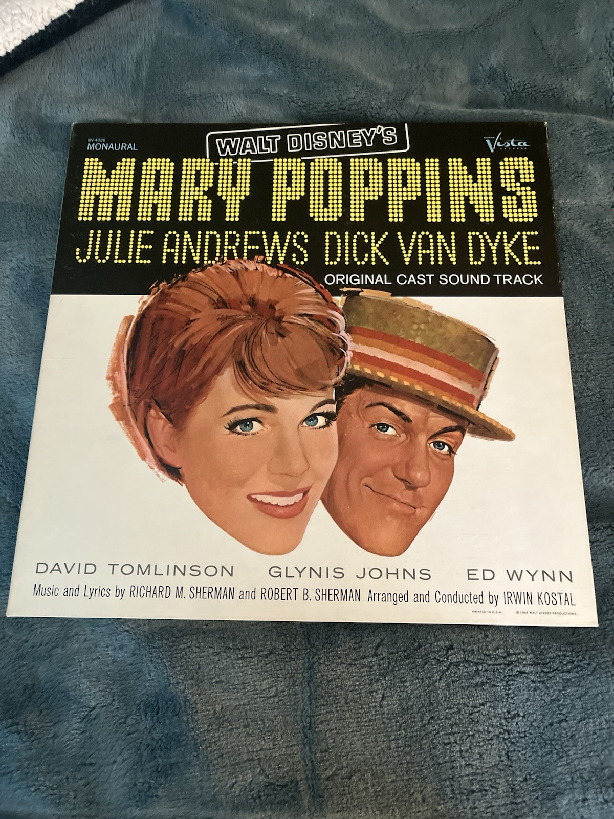Walt Disney Mary Poppins 1964 Vinyl LP Record Album Super Clean See Pics