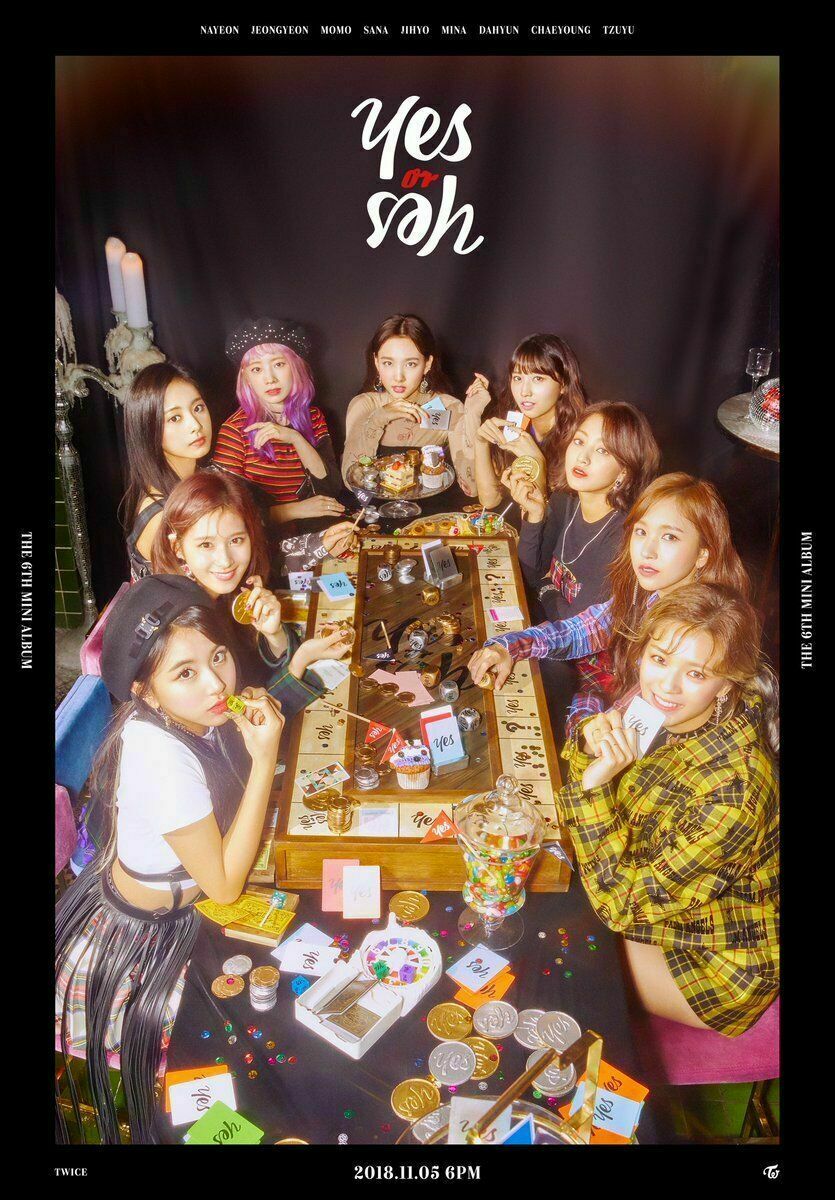 TWICE YES or YES 6th Mini Album CD+POSTER+Photo Book+6 Card+PreOrder+GIFT SEALED