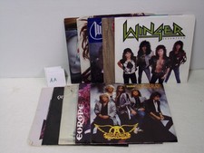 Hard Rock / Metal Lot Of 10 - 45 RPM Records With Picture Sleeve picture
