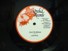 Lee Perry / Watty Burnett ‎– Lion A De Winner / Open The Gate LP ORCHID Reggae picture